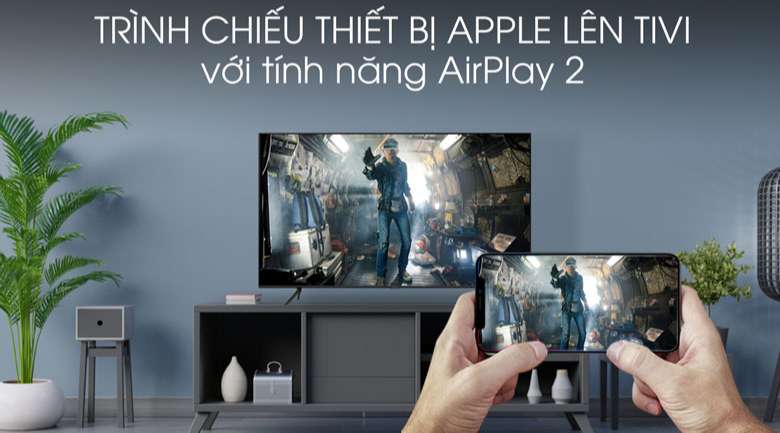 AirPlay 2 - Smart Tivi QLED Samsung 4K 43 inch QA43Q60T