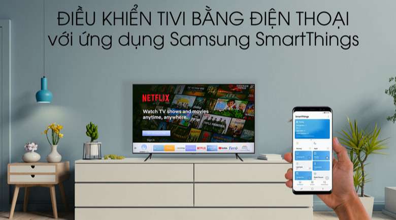 SmartThings Smart Tivi QLED Samsung 4K 43 inch QA43Q60T