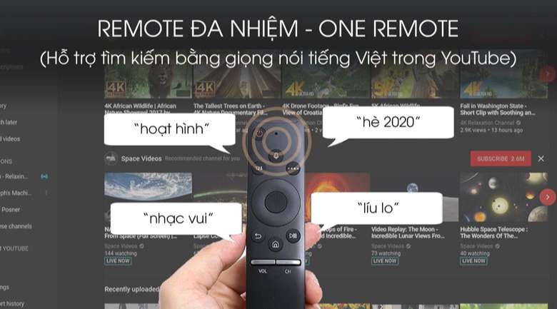 One Remote - Tivi QLED Samsung QA55Q60T