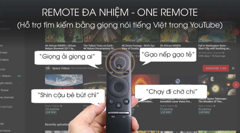 Remote-Smart Tivi QLED Samsung 4K 55 inch QA55Q70T
