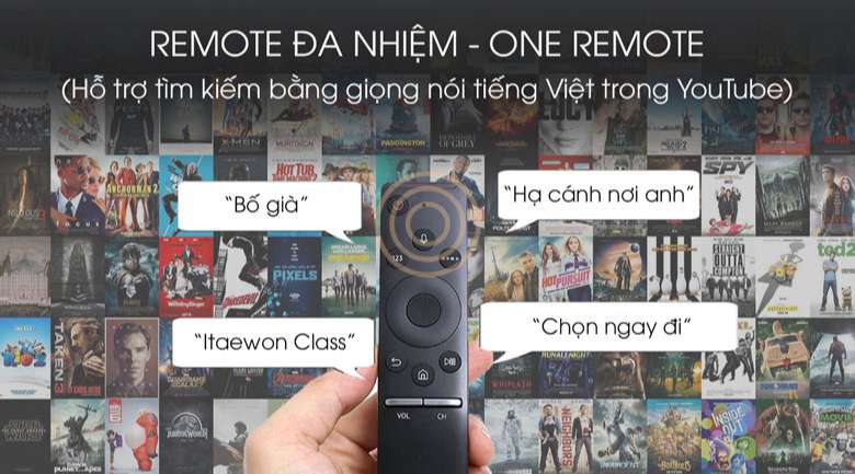 One remote-Smart Tivi QLED Samsung 4K 75 inch QA75Q70T