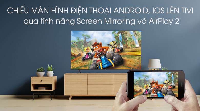 Smart Tivi Samsung 4K 50 inch UA50TU7000 - Chiếu màn hình