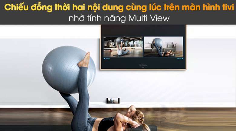Tivi The Frame QLED 4K Samsung QA55LS03A - Multi View