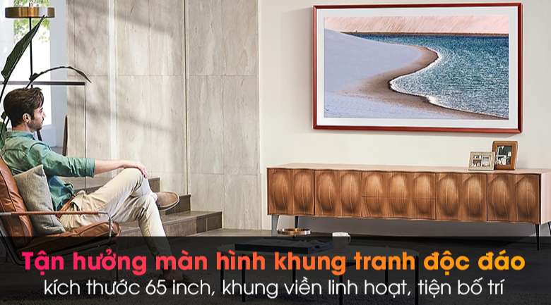 Smart Tivi Khung Tranh The Frame QLED Samsung 4K 65 inch QA65LS03A - Thiết kế
