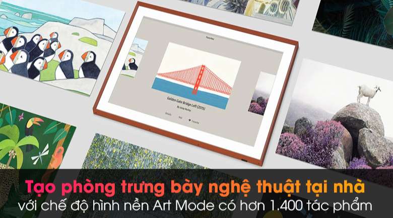Smart Tivi Khung Tranh The Frame QLED Samsung 4K 65 inch QA65LS03A - Art Mode