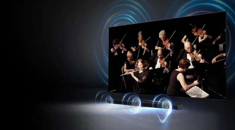 Smart Tivi Khung Tranh The Frame QLED Samsung 4K 75 inch QA75LS03A - Công suất 40W kết hợp công nghệ Q-Symphony