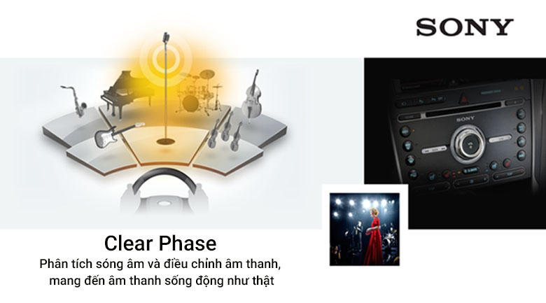 Clear Phase cho phép âm thanh sống động và rõ ràng