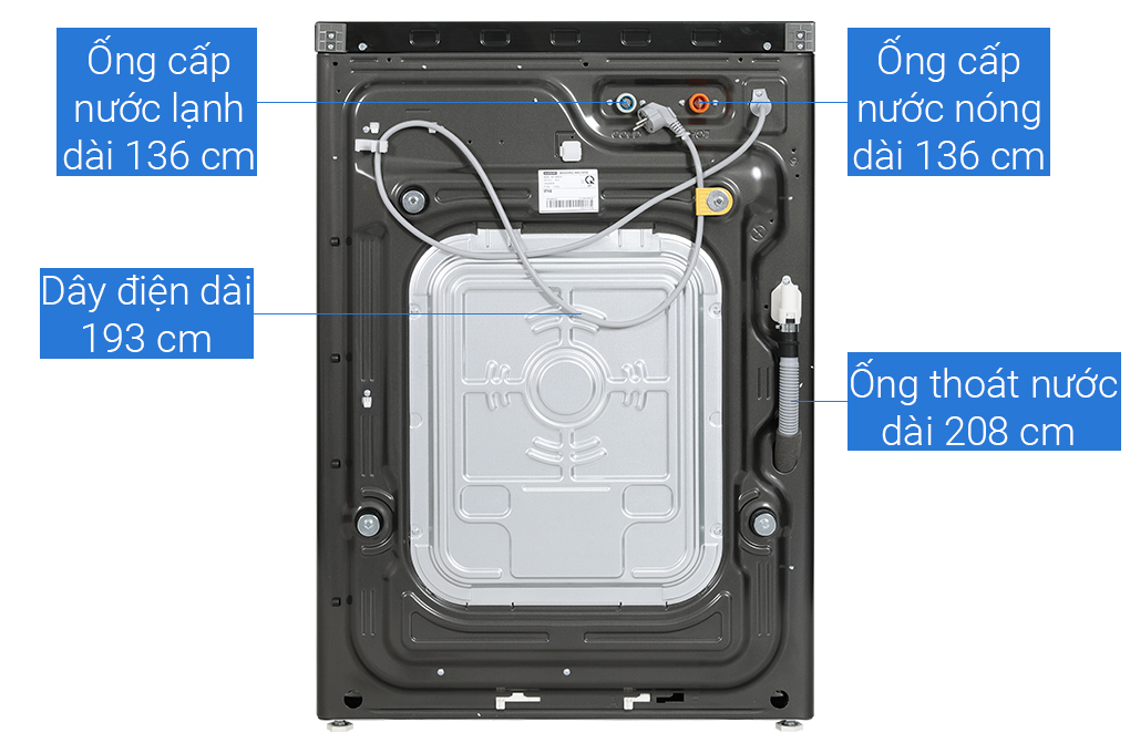 Máy giặt sấy Samsung Bespoke AI Inverter giặt 21 kg/sấy 12 kg WD21B6400KV/SV - Chính hãng0