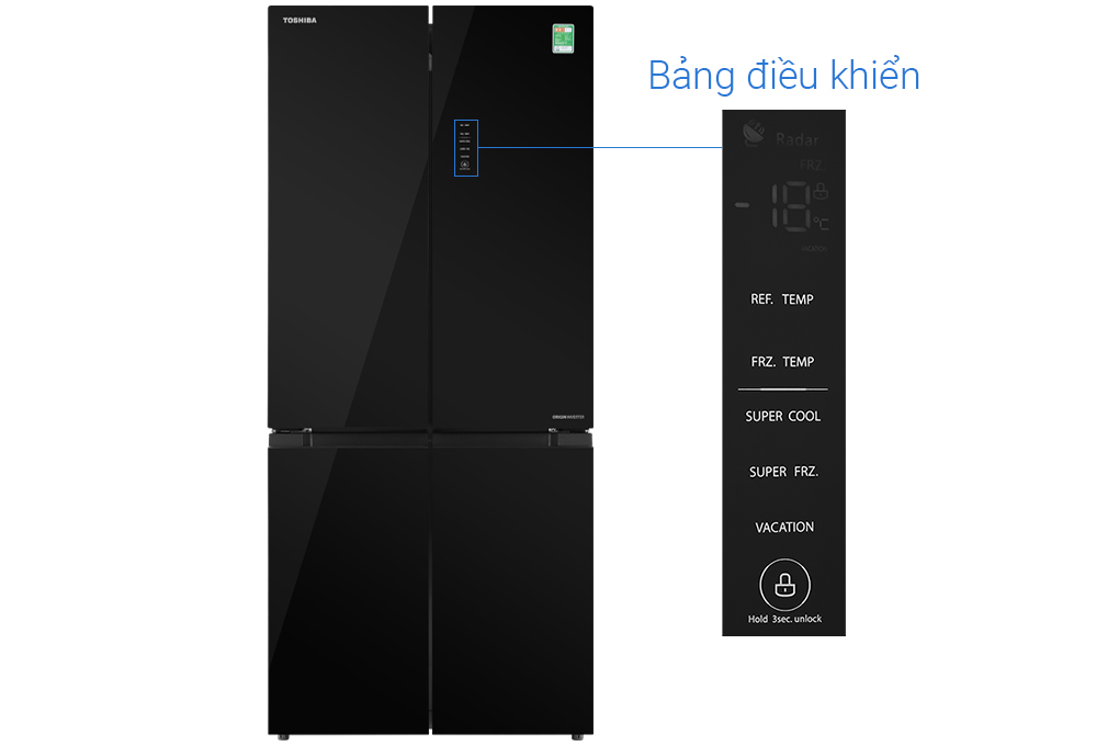 Tủ lạnh Toshiba GR-RF610WE-PGV(22)-XK Inverter 511 lít - Chính hãng8