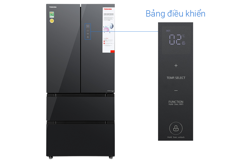 Tủ lạnh Toshiba GR-RF669WI-PGV(A9)-BG Inverter 515 lít - Chính hãng8