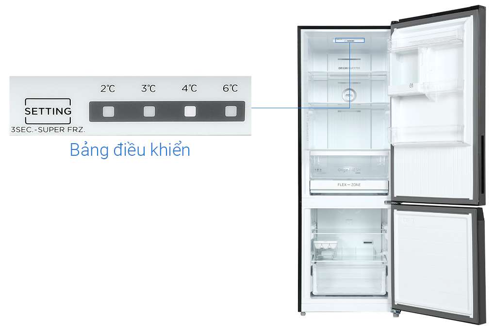 Tủ lạnh Toshiba Inverter 325 lít GR-RB410WE-PMV(37)-SG - Chính hãng8