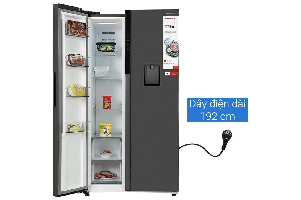 Tủ lạnh Toshiba Inverter 596 lít GR-RS775WI-PMV(06)-MG - Chính hãng2