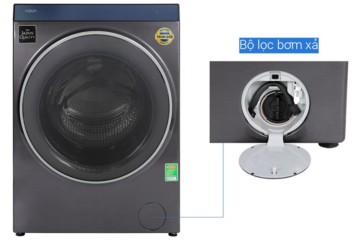 Máy giặt sấy Aqua Inverter giặt 15 kg - sấy 10 kg AQD-DH1500G.PP - Chính hãng6
