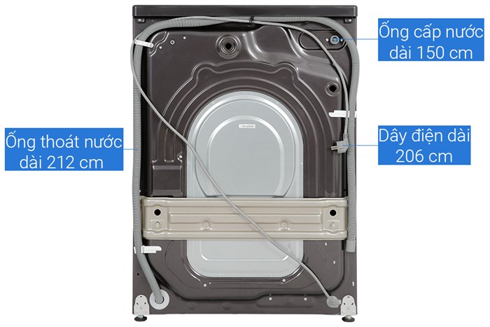 Máy giặt sấy Aqua Inverter giặt 15 kg - sấy 10 kg AQD-DH1500G.PP - Chính hãng7