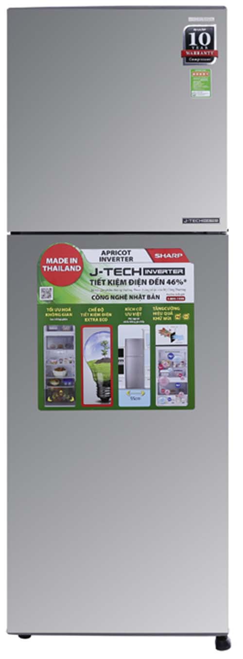 Tủ lạnh Sharp inverter SJ-X251E-SL 241 lít - Chính hãng