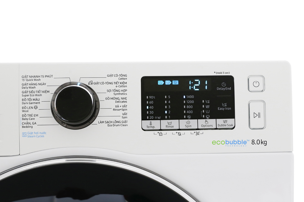 Máy Giặt Samsung Inverter 8Kg WW80J54E0BW/SV - Chính Hãng3